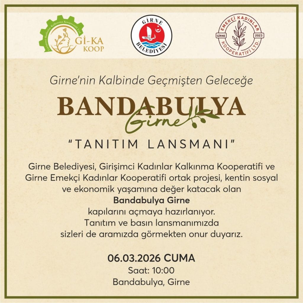 Girne’nin Tarihi Bandabulya Çarşısı Yeni Proje ile Yeniden Hayat Buluyor