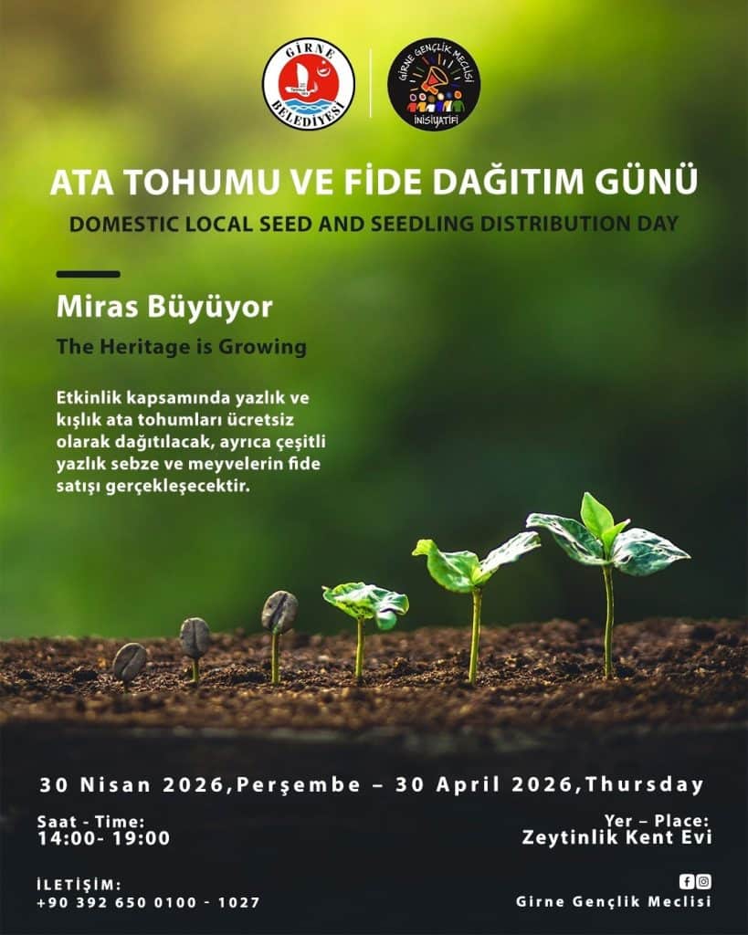 Girne’de Ata Tohumu ve Fide Dağıtım Günü ile Yerel Tarım Değerleri Destekleniyor
